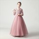 Sequin Embellished Tulle Flower Girl Dress With Sleeves