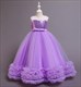 Girls Sequin Sleeveless Tulle Puffy Birthday Princess Dress