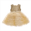 Sequin Bodice Layered Puffy Princess Party Dress
