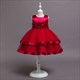 Girls Flower Embellished Princess Party Dress With Bowknot