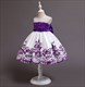 Girls Lace Embroidery Princess Party Dress With Bowknot