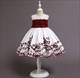 Girls Lace Embroidery Princess Party Dress With Bowknot