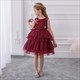 Girls Star Embellished Layered Cake Birthday Princess Dress