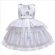 Girls Star Embellished Layered Cake Birthday Princess Dress