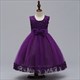 Floral Embellished Tulle Birthday Princess Party Dress