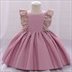 Sequin Embellished Satin Toddler Birthday Princess Dress