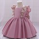 Sequin Embellished Satin Toddler Birthday Princess Dress