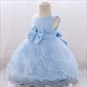 Lace Embellished Toddler Girl Birthday Dress With Bowknot