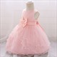 Lace Embellished Toddler Girl Birthday Dress With Bowknot