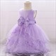 Lace Embellished Toddler Girl Birthday Dress With Bowknot