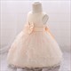 Lace Embellished Toddler Girl Birthday Dress With Bowknot