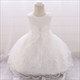 Lace Embellished Toddler Girl Birthday Dress With Bowknot