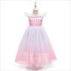 Prinzessinnenkleid mit Ombre-Verzierung und Flatterärmeln