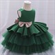 Geburtstags-Prinzessinnenkleid für Kleinkinder mit paillettenbesetzten Schleifen