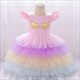 Layered Ruffle Toddler Fluffy Birthday Princess Dress