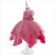 Girls Asymmetrical Hem Birthday Princess Dress With Pearls