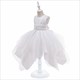 Girls Asymmetrical Hem Birthday Princess Dress With Pearls