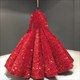 Ballkleid-Ombre-Pailletten-langärmeliges Quinceanera-Kleid