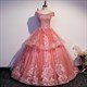 Beaded Lace Applique Off The Shoulder Layered Prom Dress