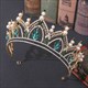 Rhinestone Alloy Birthday Tiara Princess Crown With Pearls