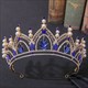 Rhinestone Alloy Birthday Tiara Princess Crown With Pearls