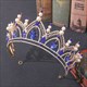 Rhinestone Alloy Birthday Tiara Princess Crown With Pearls