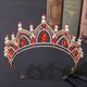 Rhinestone Alloy Birthday Tiara Princess Crown With Pearls