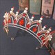 Rhinestone Alloy Birthday Tiara Princess Crown With Pearls