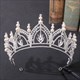 Rhinestone Alloy Birthday Tiara Princess Crown With Pearls