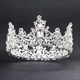 Baroque Rhinestone Crown Beaded Bridal Tiara