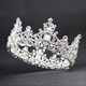 Baroque Rhinestone Crown Beaded Bridal Tiara