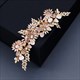 Vintage Alloy Rhinestone Flower Hairpin