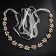 Leaf Handmade Princess Bridal Belt With Rhinestones