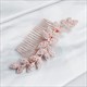 Alloy Wave Rhinestone Leaf Hair Comb
