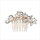 Kristall- und Strass-Prinzessin-Kopfschmuck Braut-Haarkamm