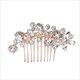 Kristall- und Strass-Prinzessin-Kopfschmuck Braut-Haarkamm