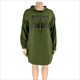 Women'S Letter Printed Casual Long Sleeve Hoodie Plus Size Dress