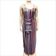 Striped Spaghetti Strap Plus Size Maxi Dress