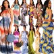 Women'S Tie Dye Sleeveless Casual Bodycon Long Maxi Dresses