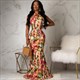 Women'S Tie Dye Sleeveless Casual Bodycon Long Maxi Dresses