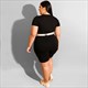 Women Plus Size Two Piece Casual Short Sleeve Tracksuit Sets