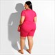 Women Plus Size Two Piece Casual Short Sleeve Tracksuit Sets