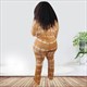 Tie Dye Printed Long Sleeve Plus Size Jumpsuit