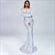 Off Shoulder Sequin Mermaid Prom Dress With Feathers