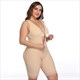 V-Neck Sleeveless Mid-Thigh Bodysuit Shaper With Butt Lifter