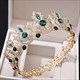 Legierung Perlen Braut Tiara mit Strassstein-Akzenten