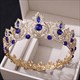 Legierung Perlen Braut Tiara mit Strassstein-Akzenten