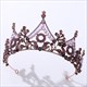 Baroque Leaf Crystal Bridal Tiara With Pearls