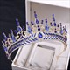Baroque Crystal Bridal Tiara With Rhinestone Accents