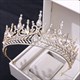 Baroque Crystal Bridal Tiara With Rhinestone Accents